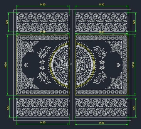HOA VĂN CỔNG CỬA ĐẸP BOMBAY - M53- LIMITED EDITION