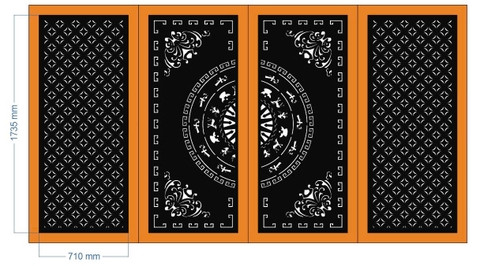 HOA VĂN CỔNG CỬA ĐẸP BOMBAY - M81- LIMITED EDITION