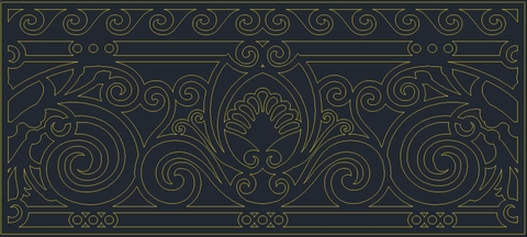 HOA VĂN HÀNG RÀO LAN CAN ĐẸP BOMBAY - M58- LIMITED EDITION