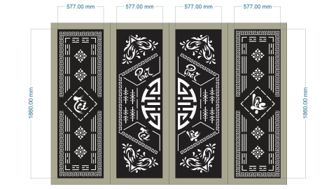 HOA VĂN CỔNG CỬA ĐẸP BOMBAY - M50- LIMITED EDITION