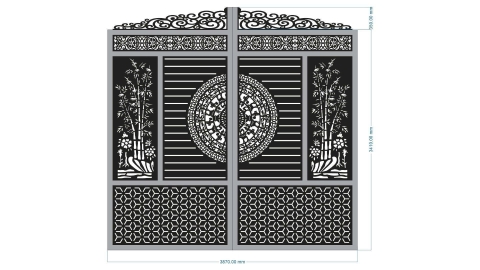 🌟 GIA LAI - GIA CÔNG HOA VĂN CỔNG CỬA – VÁCH NGĂN CNC LASER 6KW TẠI TIẾN DŨNG CNC LASER 🌟