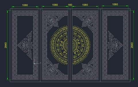 HOA VĂN CỔNG CỬA ĐẸP BOMBAY - M117- LIMITED EDITION