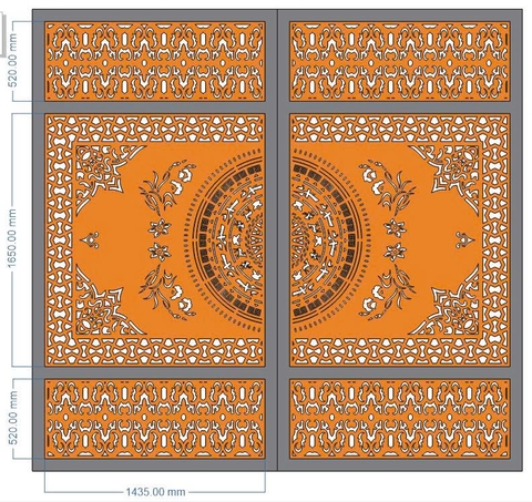 HOA VĂN CỔNG CỬA ĐẸP BOMBAY - M53- LIMITED EDITION