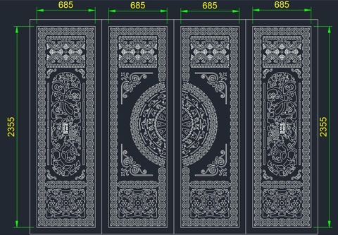 HOA VĂN CỔNG CỬA ĐẸP BOMBAY - M52- LIMITED EDITION