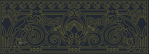 HOA VĂN HÀNG RÀO LAN CAN ĐẸP BOMBAY - M58- LIMITED EDITION