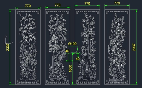 HOA VĂN CỔNG CỬA ĐẸP BOMBAY - M76- LIMITED EDITION