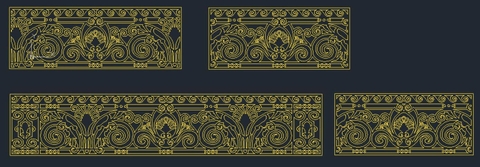 HOA VĂN HÀNG RÀO LAN CAN ĐẸP BOMBAY - M58- LIMITED EDITION