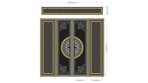 HOA VĂN CỔNG CỬA ĐẸP BOMBAY - M40- LIMITED EDITION