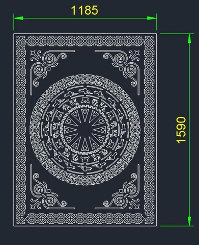HOA VĂN CỔNG CỬA ĐẸP BOMBAY - M52- LIMITED EDITION