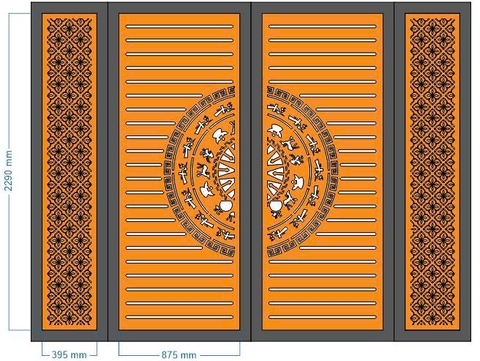 HOA VĂN CỔNG CỬA ĐẸP BOMBAY - M17- LIMITED EDITION