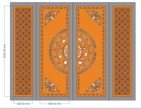 HOA VĂN CỔNG CỬA ĐẸP BOMBAY - M16- LIMITED EDITION