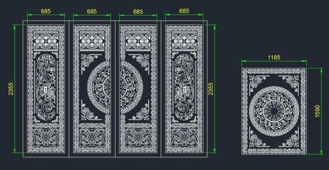 HOA VĂN CỔNG CỬA ĐẸP BOMBAY - M52- LIMITED EDITION