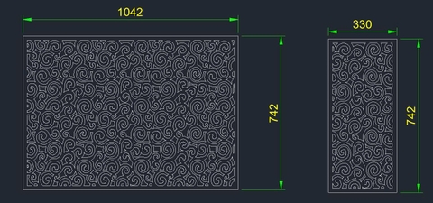 HOA VĂN VÁCH NGĂN ĐẸP VN14 - BOMBAY CNC LASER - GIA LAI - KONTUM