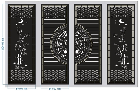 HOA VĂN CỔNG CỬA ĐẸP BOMBAY - M75- LIMITED EDITION