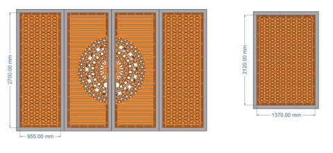 HOA VĂN CỔNG CỬA ĐẸP BOMBAY - M100- LIMITED EDITION