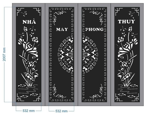 HOA VĂN CỔNG CỬA ĐẸP BOMBAY - M139 - LIMITED EDITION
