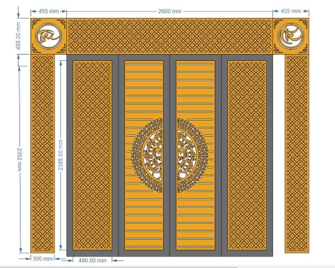 HOA VĂN CỔNG CỬA ĐẸP BOMBAY - M3- LIMITED EDITION