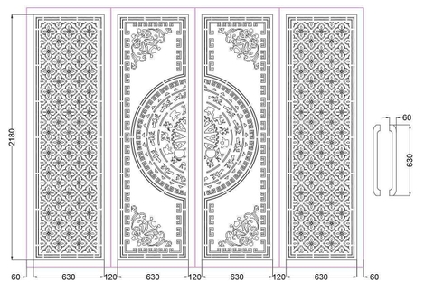 HOA VĂN CỔNG CỬA ĐẸP BOMBAY - M11- LIMITED EDITION