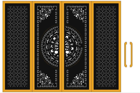 HOA VĂN CỔNG CỬA ĐẸP BOMBAY - M5- LIMITED EDITION