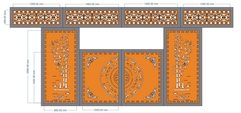 HOA VĂN CỔNG CỬA ĐẸP BOMBAY - M19- LIMITED EDITION