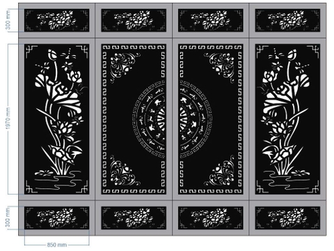 HOA VĂN CỔNG CỬA ĐẸP BOMBAY - M14- LIMITED EDITION