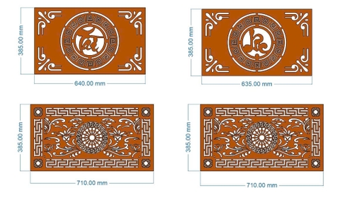 HOA VĂN CỔNG CỬA ĐẸP BOMBAY - M8- LIMITED EDITION