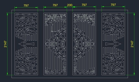 HOA VĂN CỔNG CỬA ĐẸP BOMBAY - M84- LIMITED EDITION