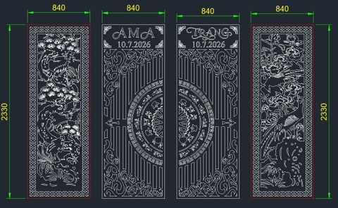 HOA VĂN CỔNG CỬA ĐẸP BOMBAY - M70- LIMITED EDITION
