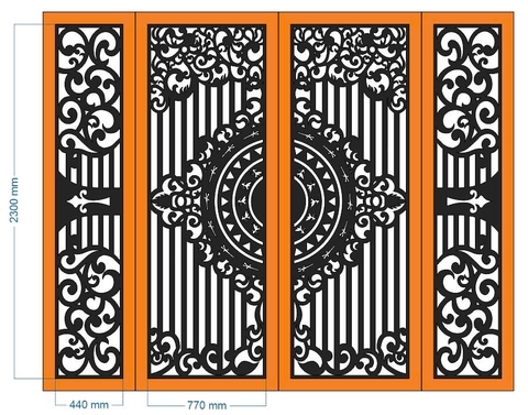 HOA VĂN CỔNG CỬA ĐẸP BOMBAY - M54- LIMITED EDITION