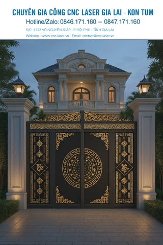 🌟 GIA LAI - GIA CÔNG HOA VĂN CỔNG CỬA – VÁCH NGĂN CNC LASER 6KW TẠI TIẾN DŨNG CNC LASER 🌟