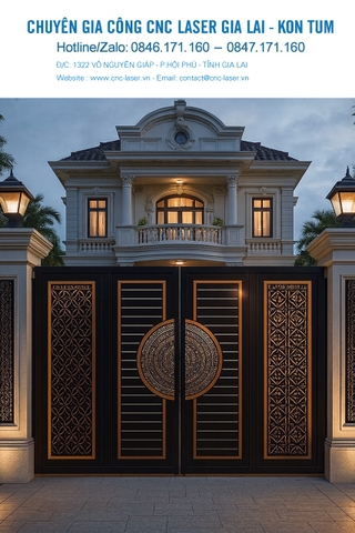 🌟 GIA LAI - GIA CÔNG HOA VĂN CỔNG CỬA – VÁCH NGĂN CNC LASER 6KW TẠI TIẾN DŨNG CNC LASER 🌟