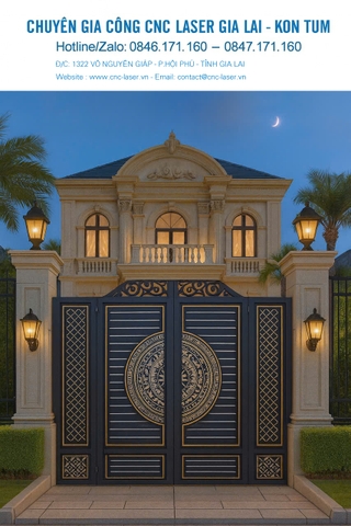 🌟 GIA LAI - GIA CÔNG HOA VĂN CỔNG CỬA – VÁCH NGĂN CNC LASER 6KW TẠI TIẾN DŨNG CNC LASER 🌟