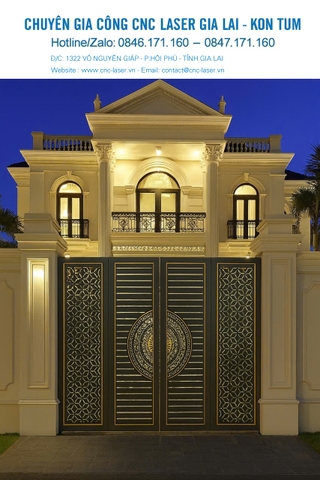🌟 GIA LAI - GIA CÔNG HOA VĂN CỔNG CỬA – VÁCH NGĂN CNC LASER 6KW TẠI TIẾN DŨNG CNC LASER 🌟