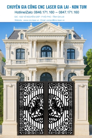 🌟 GIA LAI - GIA CÔNG HOA VĂN CỔNG CỬA – VÁCH NGĂN CNC LASER 6KW TẠI TIẾN DŨNG CNC LASER 🌟