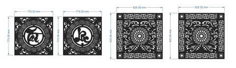 Mẫu Hoa Văn Tài Lộc - CNC LASER GIA LAI