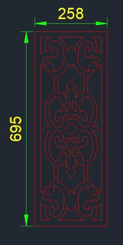 HOA VĂN VÁCH NGĂN ĐẸP VN19 - BOMBAY CNC LASER - GIA LAI - KONTUM