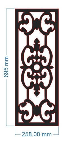 HOA VĂN VÁCH NGĂN ĐẸP VN19 - BOMBAY CNC LASER - GIA LAI - KONTUM