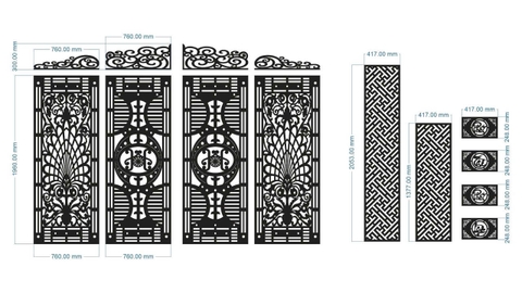 TỔNG HỢP MẪU HOA VĂN - CNC LASER GIA LAI