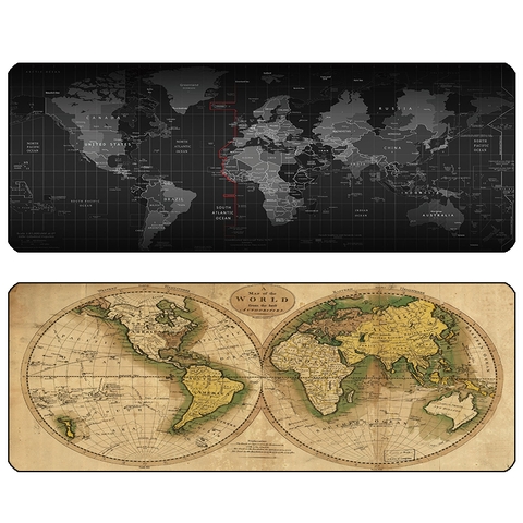 Miếng Lót Chuột Bản Đồ - Pad chuột World Map 30x80 cm