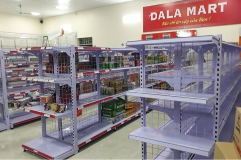 Kệ siêu đầu dãy 4 tầng | Kệ siêu thị | Tốt rẻ, bảo hành đến 36 tháng