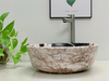 LAVABO ĐÁ TỰ NHIÊN - LAVABO TRÒN DÀY - BST31