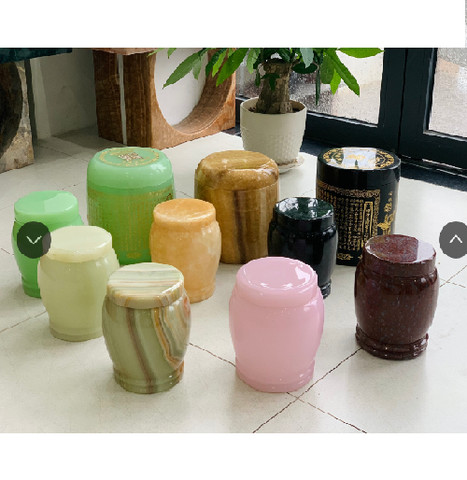 [THANH LÝ] HŨ ĐỰNG TRO CỐT ĐÁ XANH NGỌC XUYÊN SÁNG