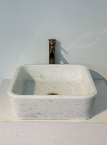 LAVABO ĐÁ TỰ NHIÊN - VUÔNG MỎNG - BST46B