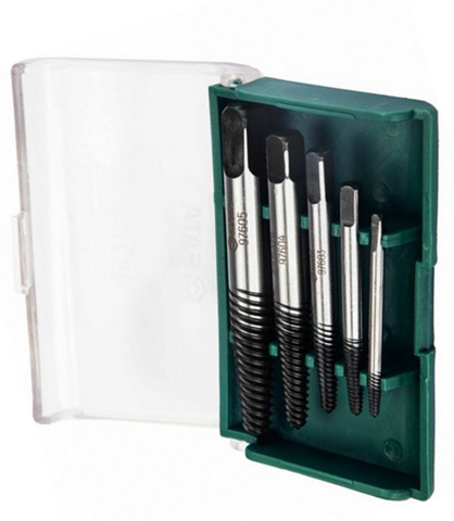 BỘ TARO NHỔ ỐC GÃY 5 CHI TIẾT (2MM,3MM,4MM,6.5MM,7MM) SATA - 09704