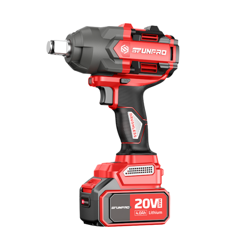 MÁY MỞ ỐC 1000N.m PIN 20V/8Ah (2PIN, 1SẠC) SFUNPRO - S20M1000A-8AH