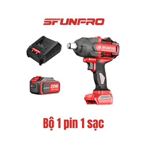 MÁY MỞ ỐC 1000N.m PIN 20V (KHÔNG KÈM PIN SẠC) SFUNPRO - S20M1000A-BODY