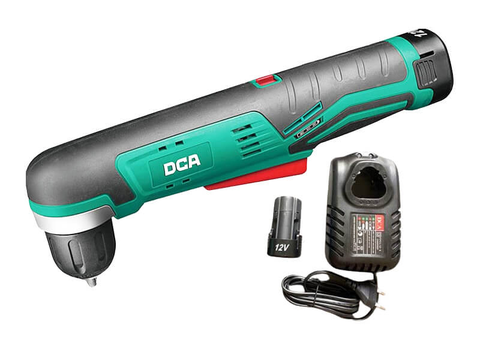 MÁY KHOAN GÓC 6.5MM DÙNG PIN 12V/2Ah (2PIN, 1SẠC) DCA - ADJZ14-10EK