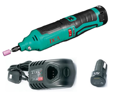 MÁY MÀI KHUÔN DÙNG PIN 12V/2Ah (2PIN, 1SẠC) DCA - ADSJ10EK