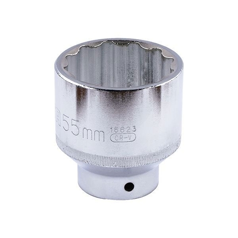 ĐẦU TUÝP 12 CẠNH 3/4''X55MM THÉP CROM SATA - 16623