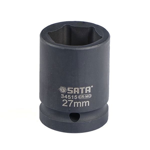 ĐẦU TUÝP ĐEN 6 CẠNH 3/4IN-27MM THÉP CROM MOLYBDENUM SATA - 34515